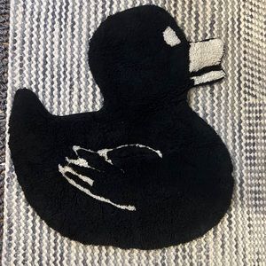 Urban outfitters black duck bath mat